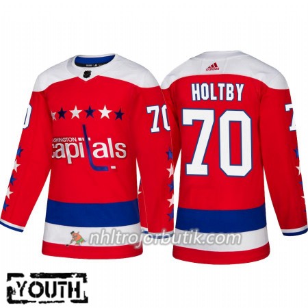 Barn Ishockey Washington Capitals Tröja Braden Holtby 70 Alternate Adidas 2018-19 Authentic